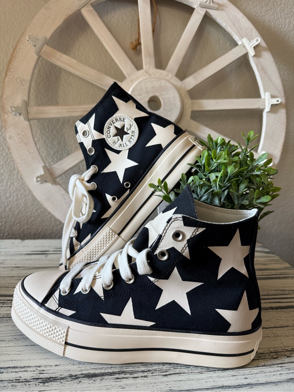 RARE! RETIRED! Converse Women's Chuck Taylor Platforms ~ Designed in Italy